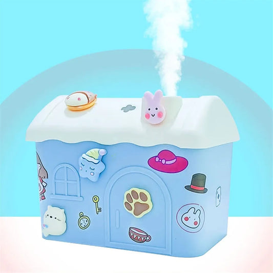 Doll house humidifier blue