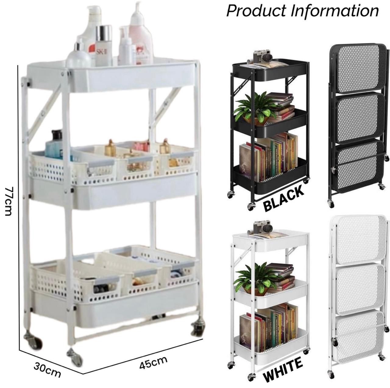 3 tier Foldable Trolley