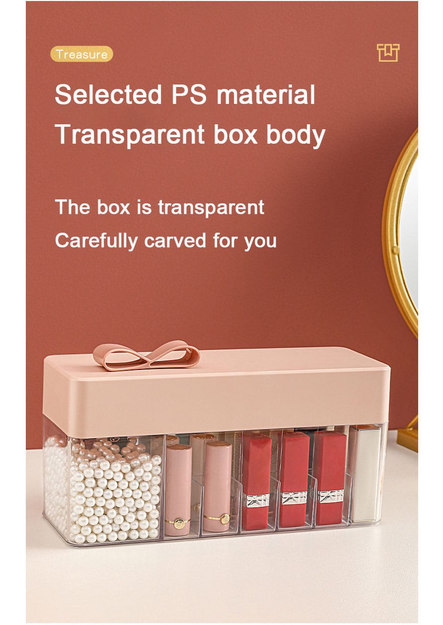 Cosmetic and jewelery organiser with pearls