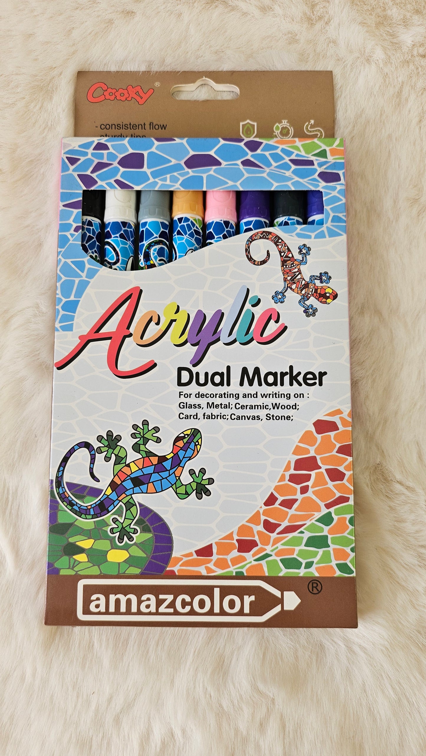 8PC Acrylic Dual Marker