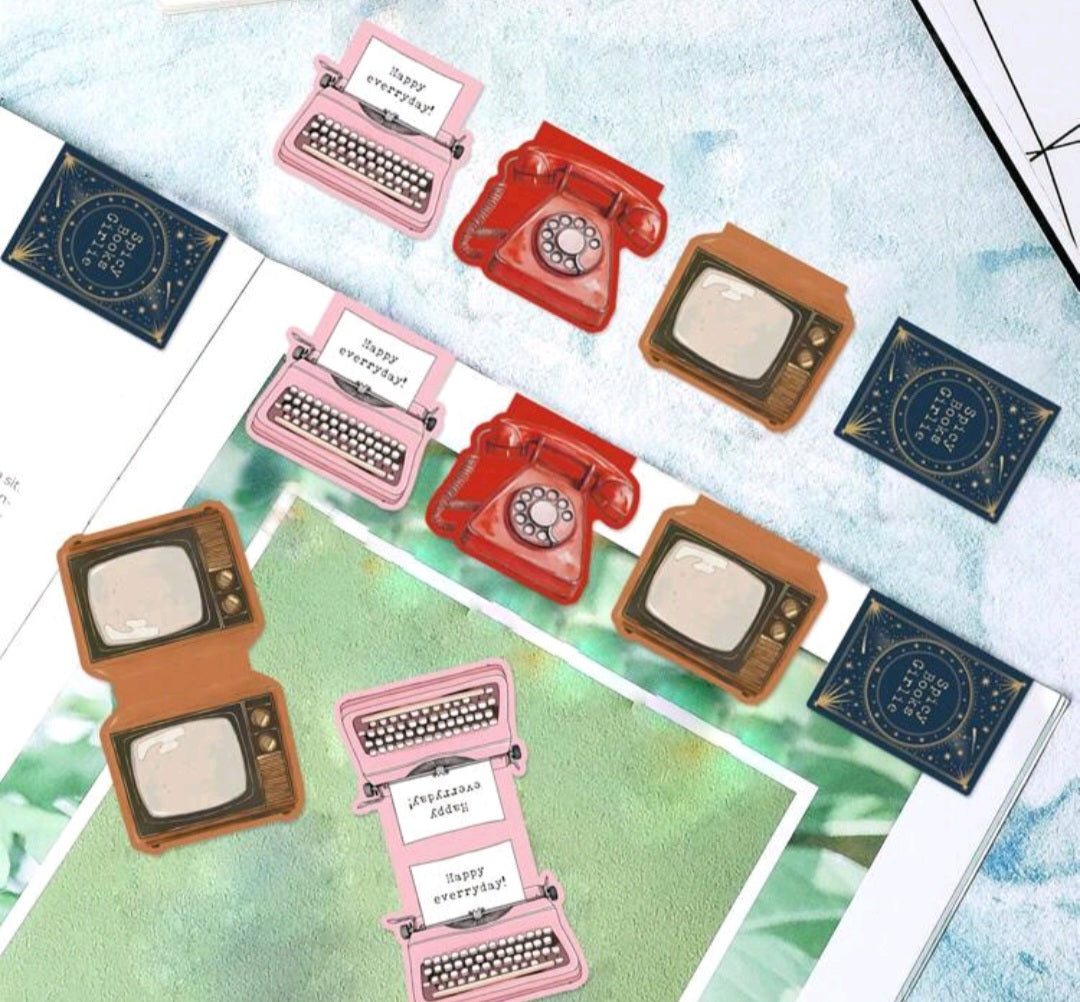 Retro Phone Magnetic Bookmark