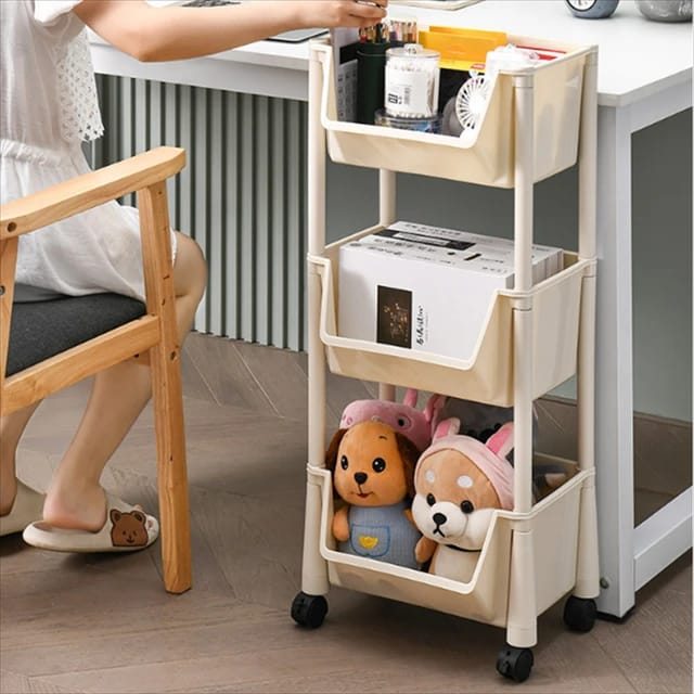 Bookcase for Study Room Floor-to-ceiling Bookshelf With Wheels Movable Desk Storage Simple Small Bookcase For Home Student Office Reading Shelf Bookshelf with Storage