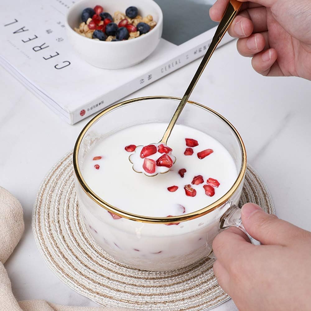 Transparent Galss with Gold Rim