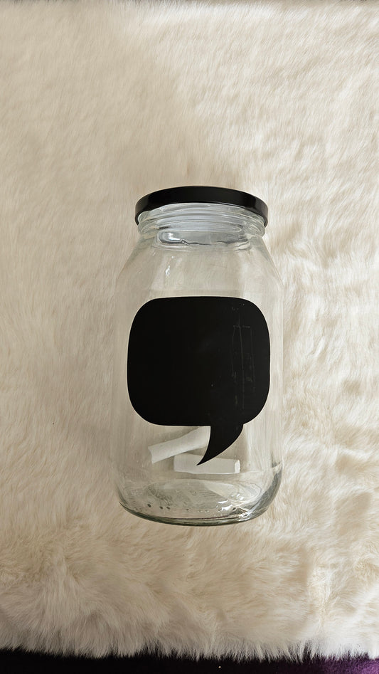 Chalkboard Glass Bottles