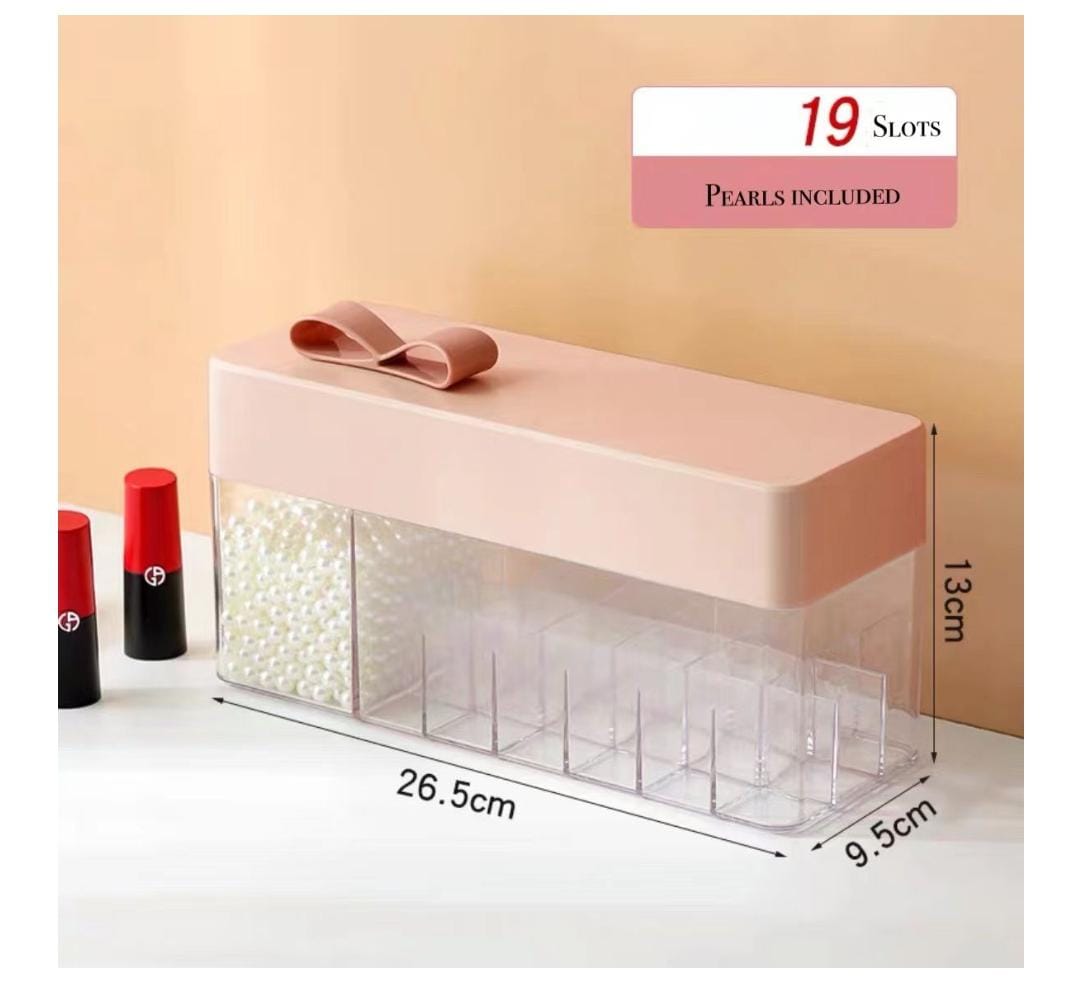 Cosmetic and jewelery organiser with pearls