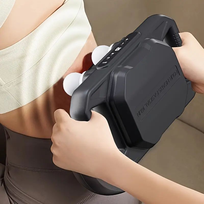 FOUR-HEADED MUSCLES MASSAGER GUN
RECHARGEABLE