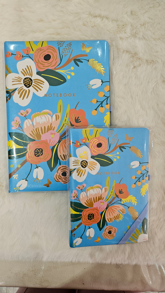 Flower Blue Notebook