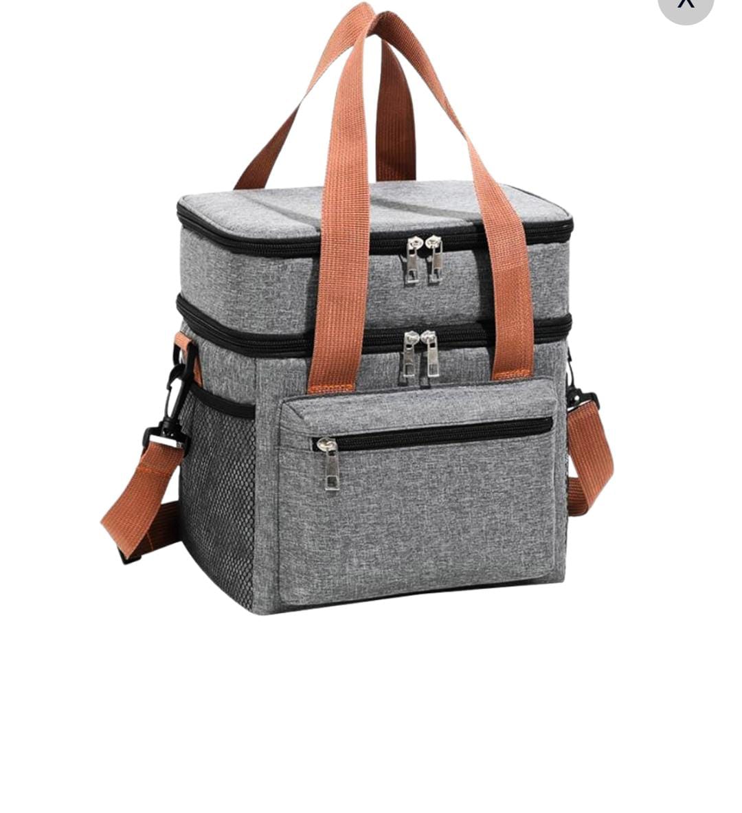 Double Compartment Lunch Cooler Bag