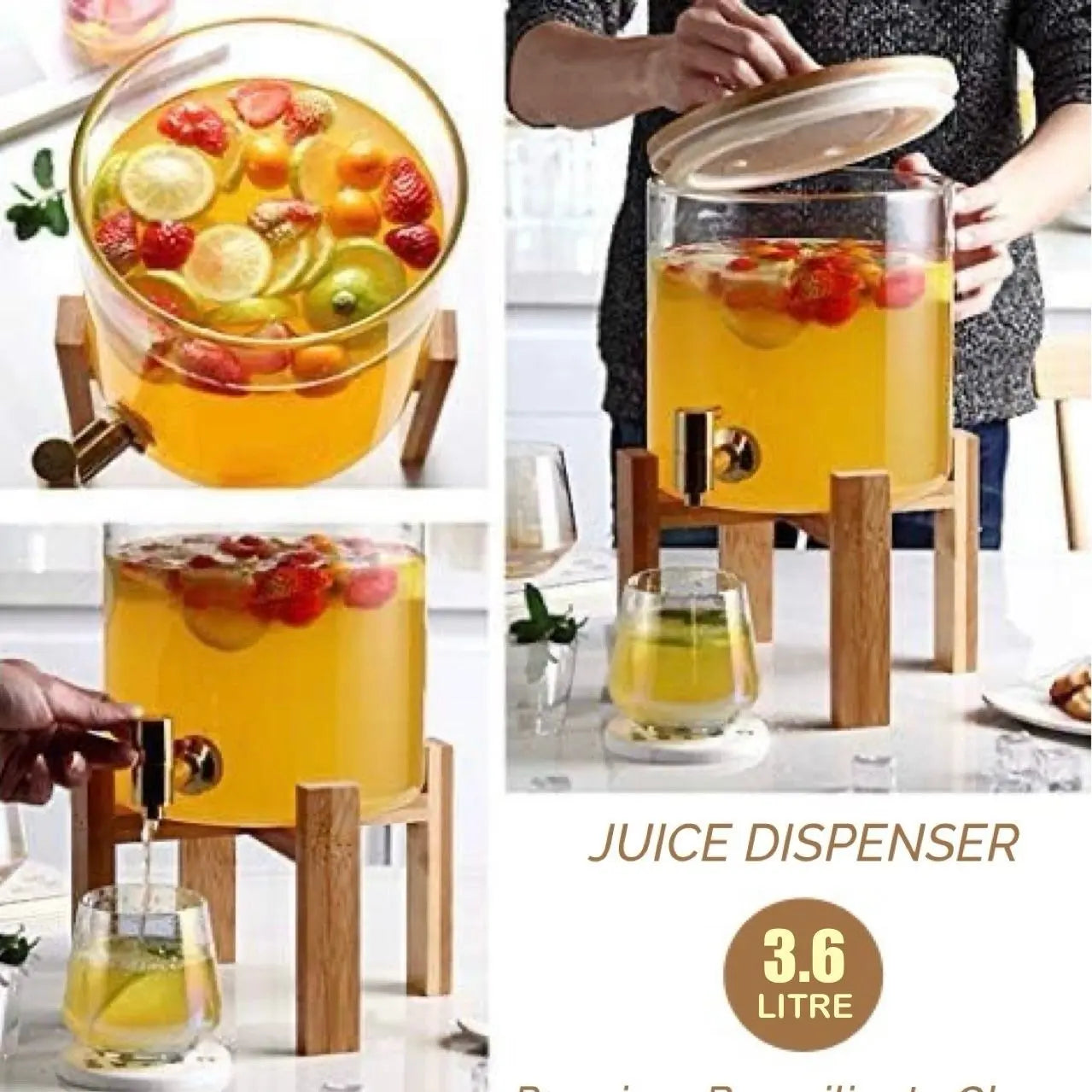 Glass Juice Dispenser