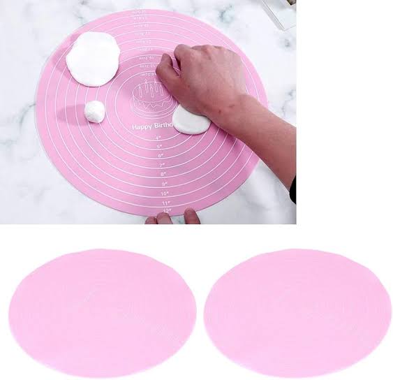 Round silicone baking mat