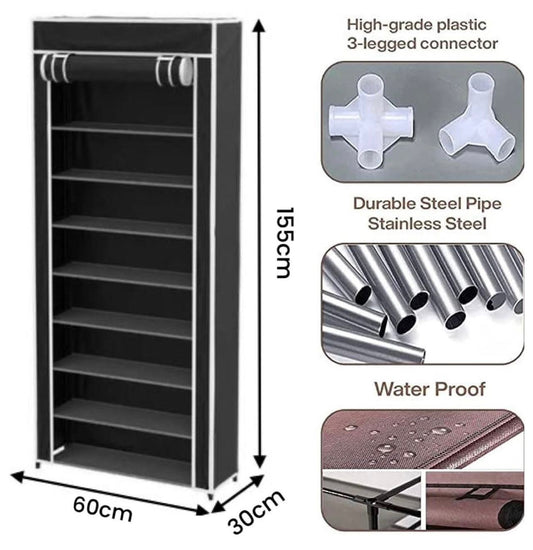 9 Tier Shoe Cabinet