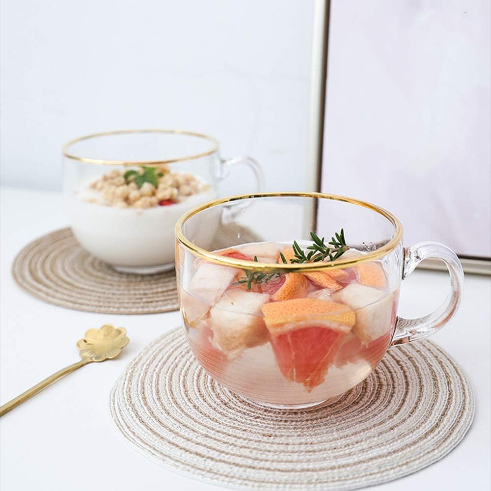 Transparent Galss with Gold Rim