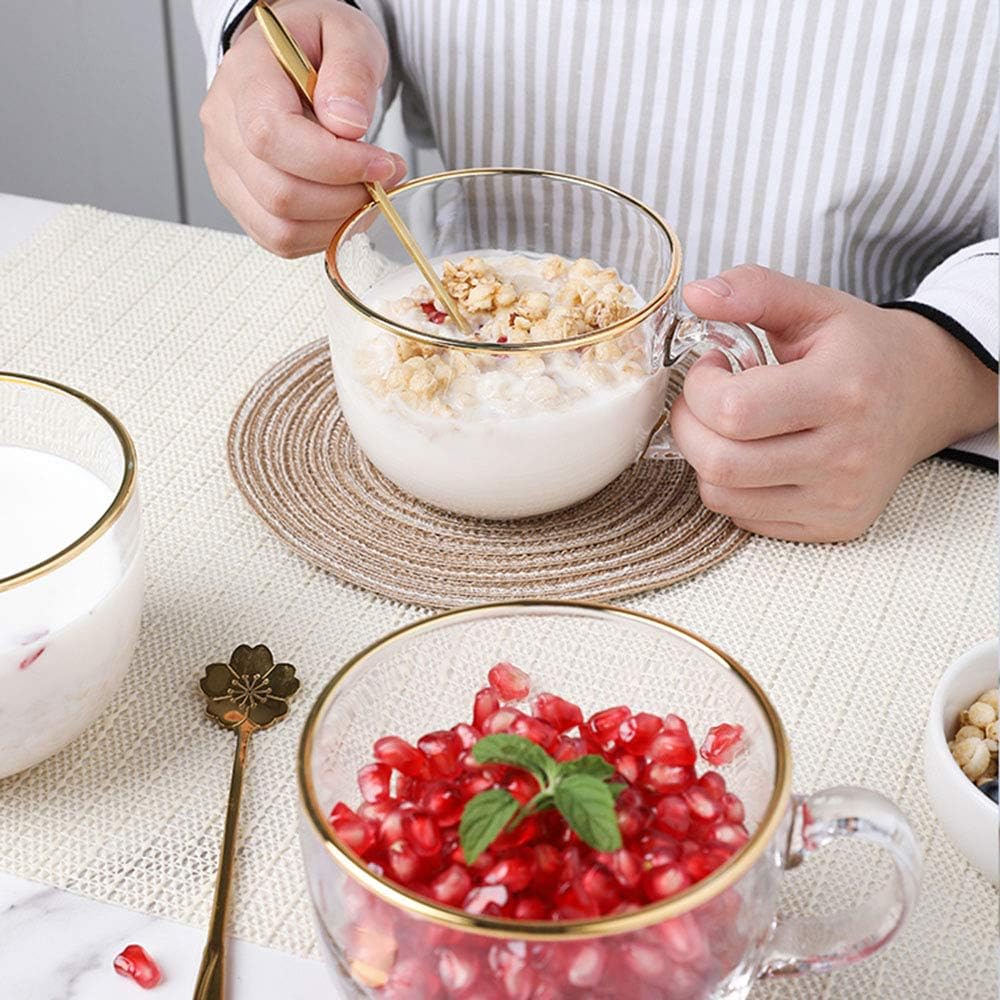 Transparent Galss with Gold Rim