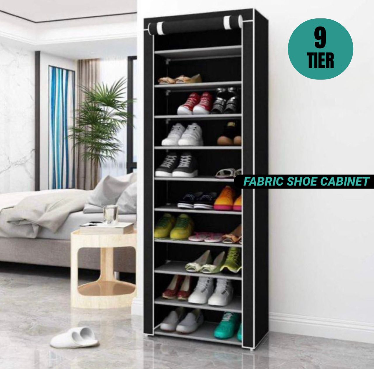 9 Tier Shoe Cabinet