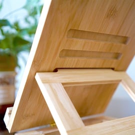 Bamboo tablet stand