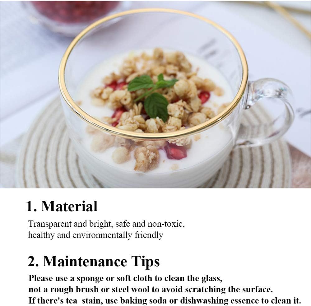 Transparent Galss with Gold Rim