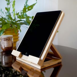 Bamboo tablet stand