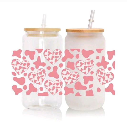 Hearts Glass Cup