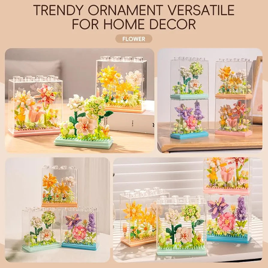 Boxed Building Block Flowers