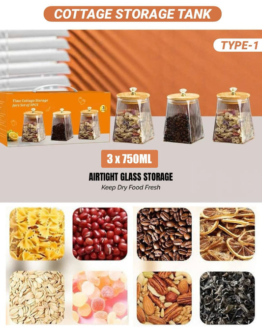 3pieces Cottage Storage Tank