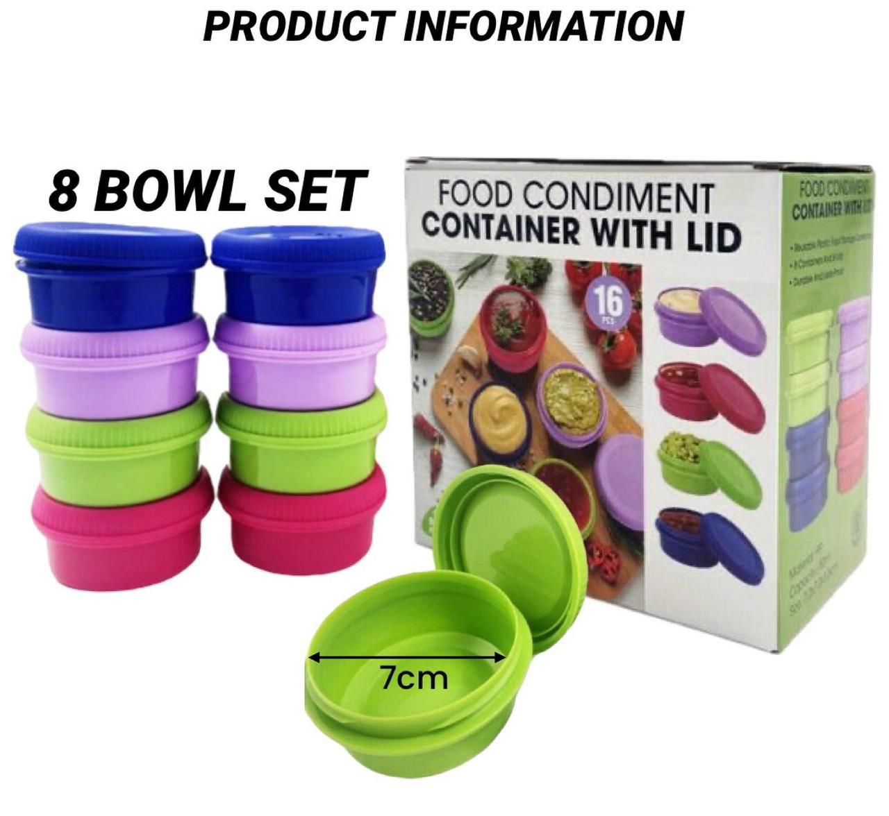 Mini Food Condiment Set