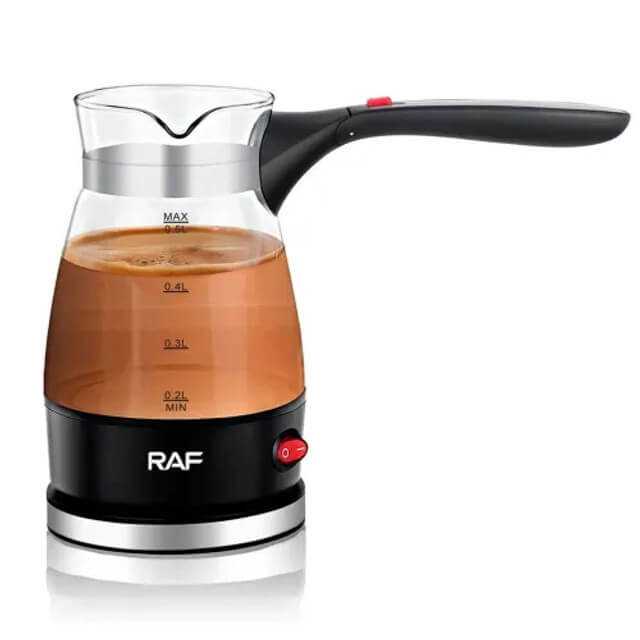 RAF Electric Glass Coffee Pot